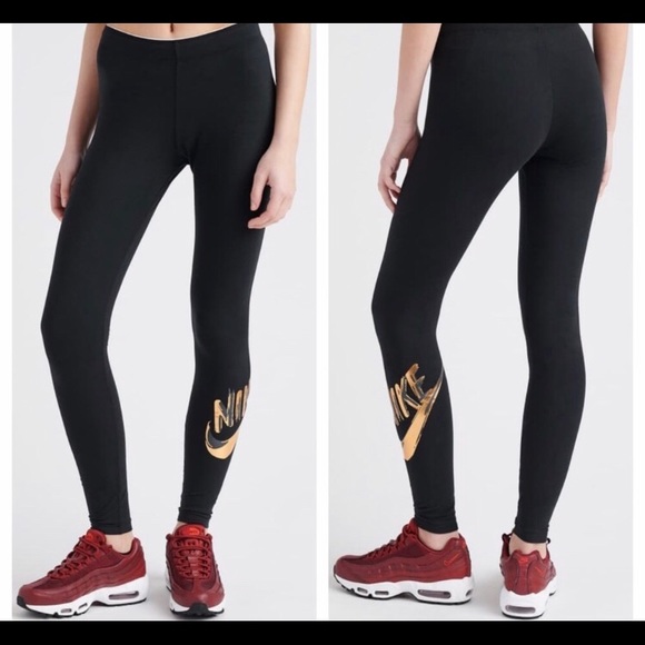 LAST ONE XS! NWT Nike Metallic GX Leggings - Picture 2 of 8
